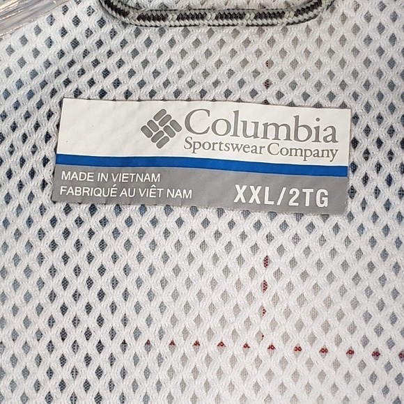 Columbia Men’s 2XL Blue Plaid Short Sleeve Vented Button Up Cotton Shirt - Picture 8 of 9